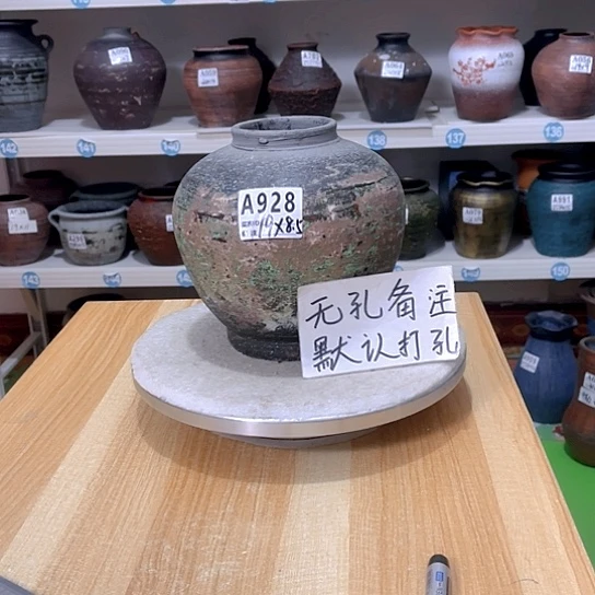 红陶手工制作工艺花盆