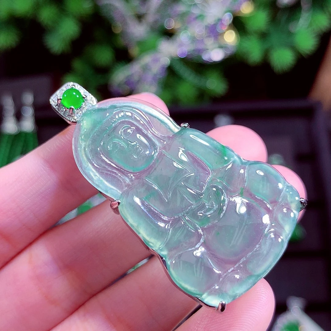 颈饰未镶嵌翡翠天然