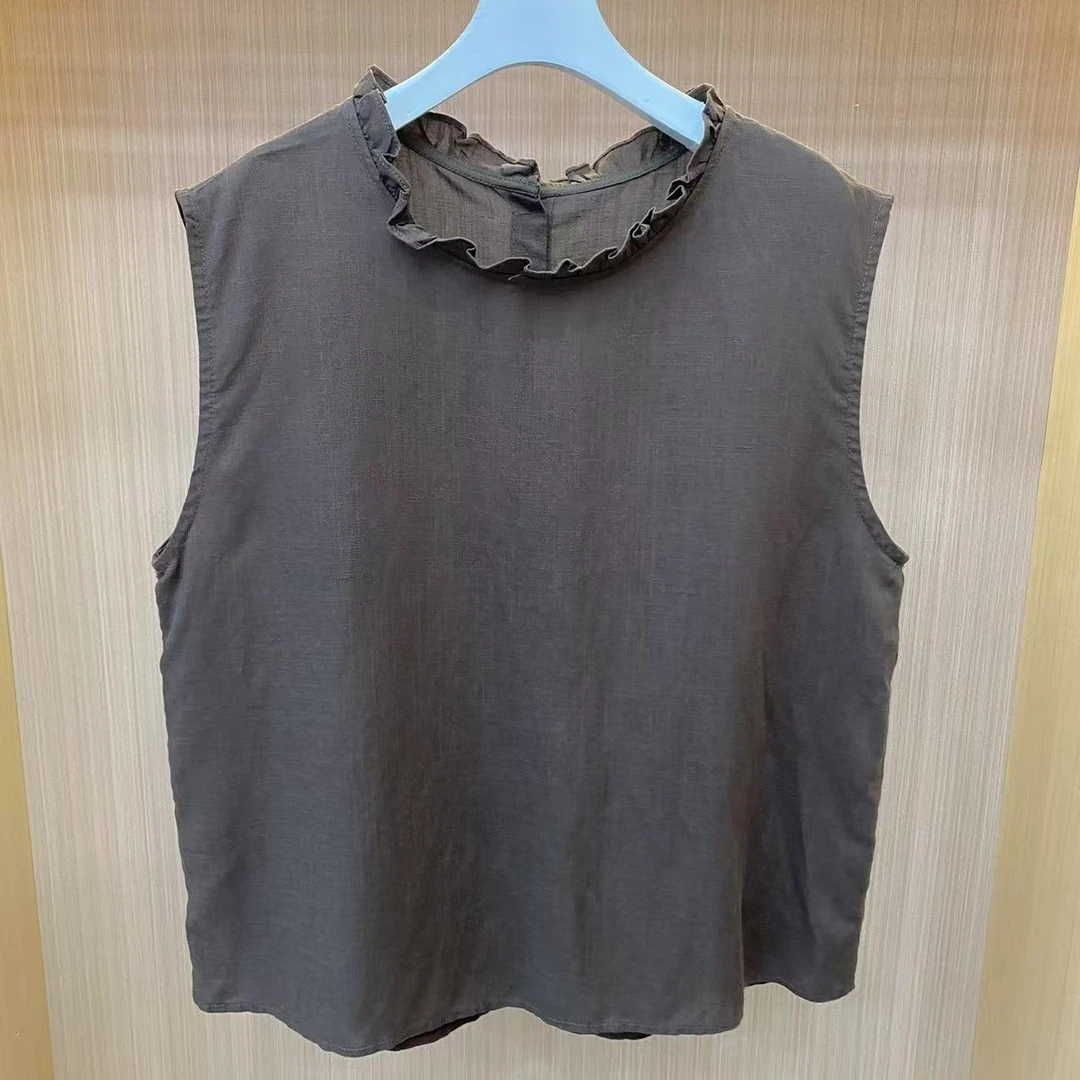 【LJWM】外贸品牌㝉麻小衫 5250