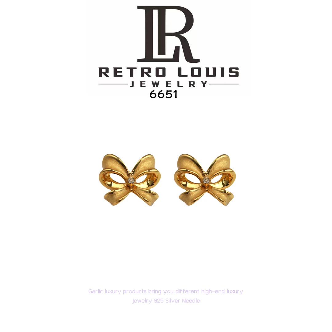铜合金耳饰 Retro Louis 耳饰~6651 J