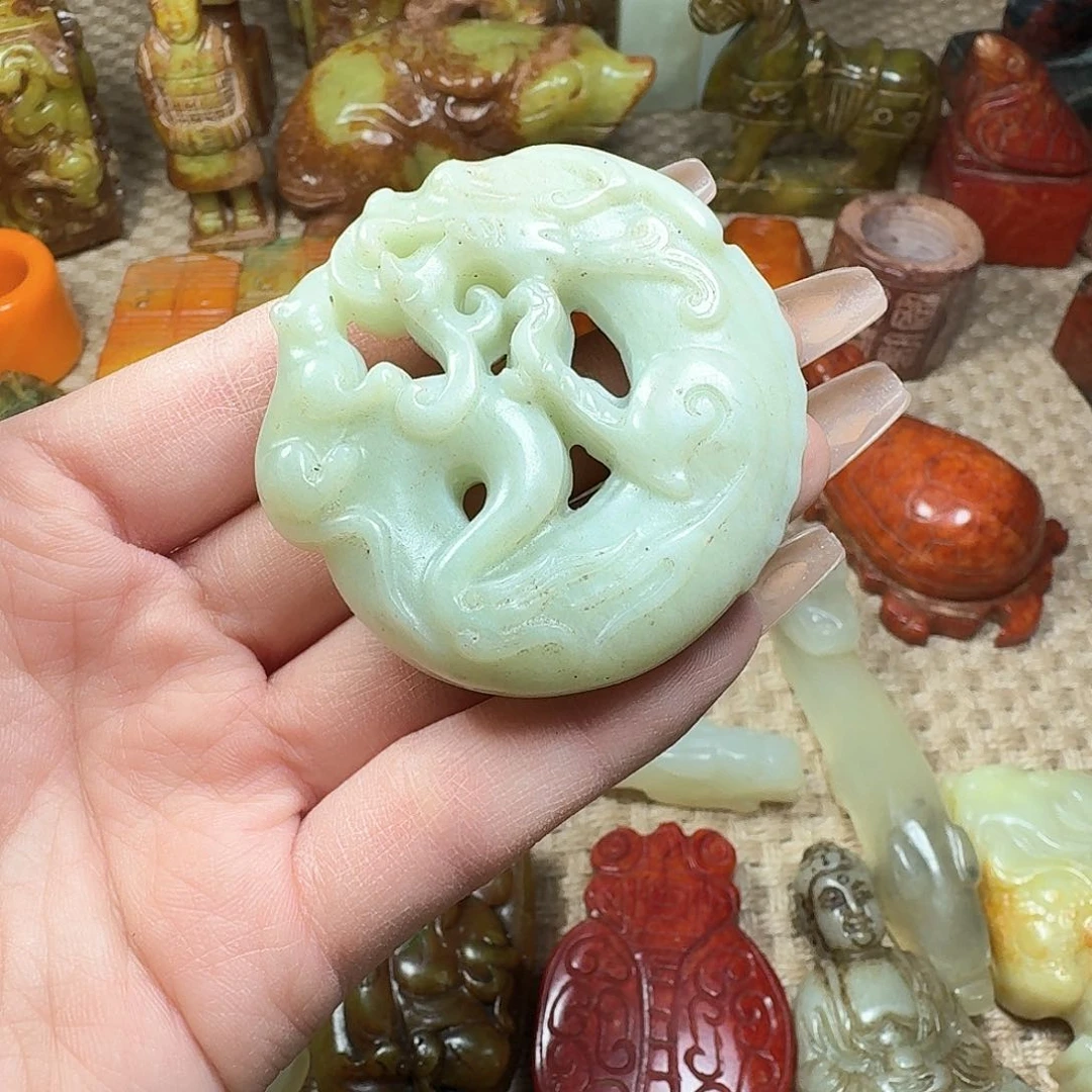 白玉菩提吊坠挂件