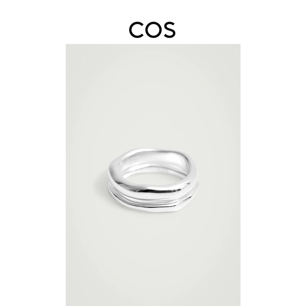 合金戒指 COS男士 2枚装镀色戒指银色2025春季新品1270892001
