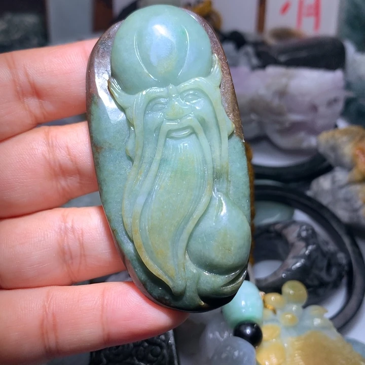 翡翠未镶嵌颈饰保真天然A货翡翠