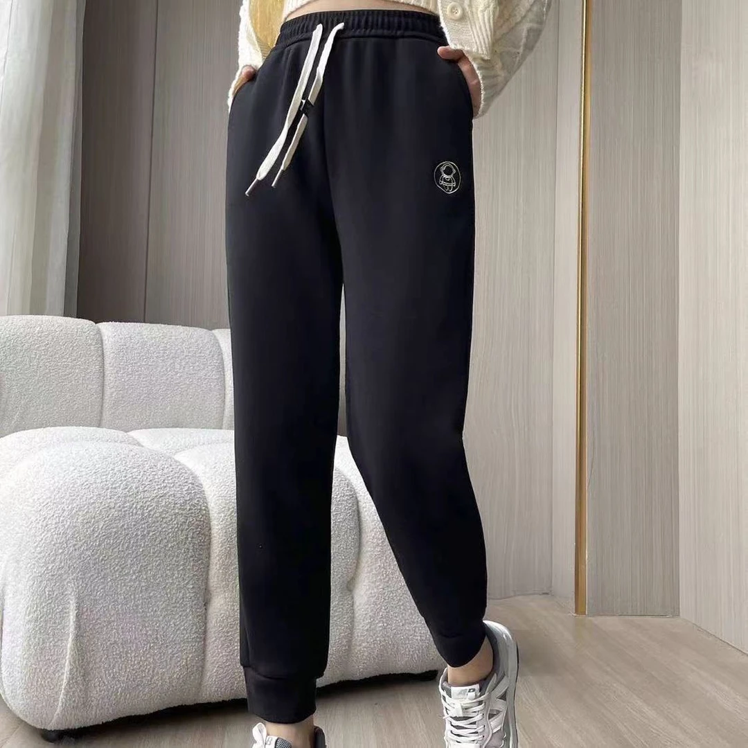 十级防风裤冬季防风休闲裤小个子高腰宽松束脚长裤直筒裤 202511