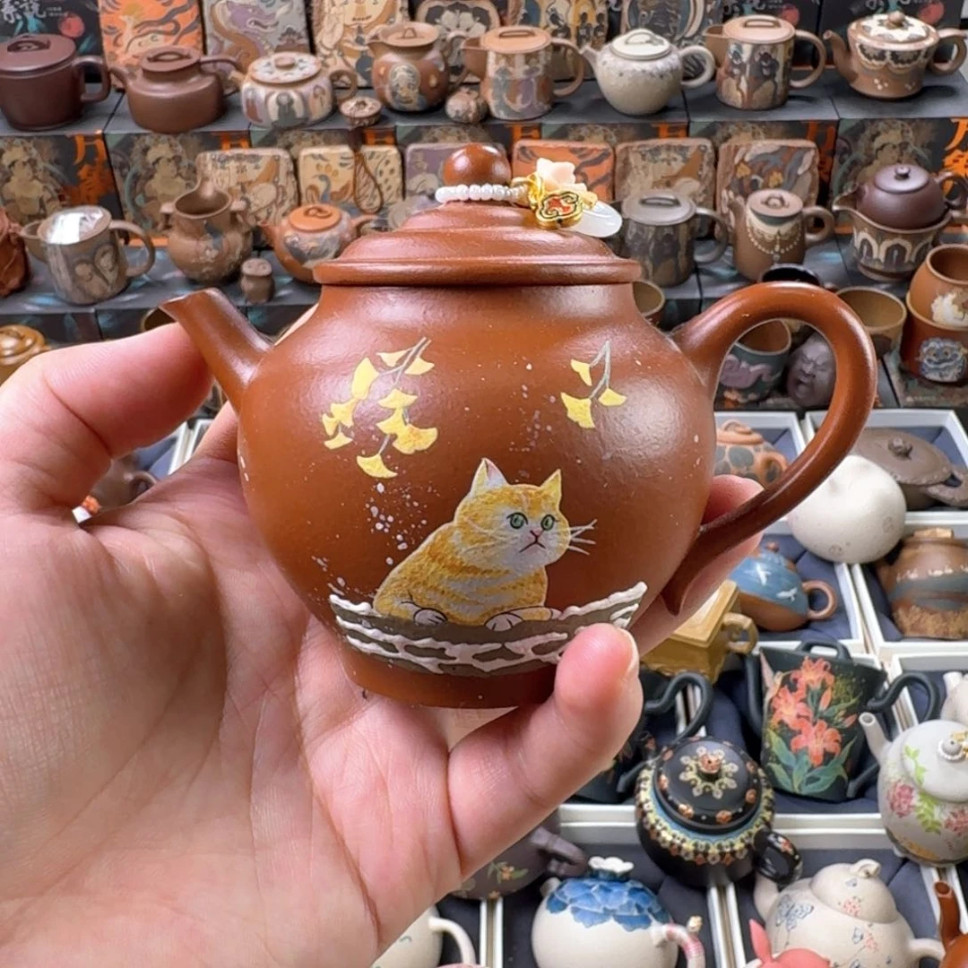 茶壶紫砂200cc原矿精工半手