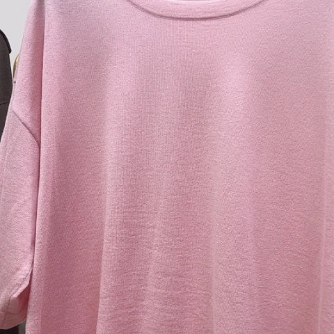 粉色大码宽松短袖123456