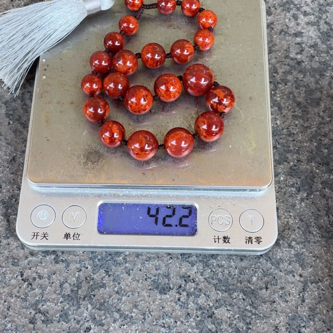 汤***汤南红玛瑙未镶嵌手链