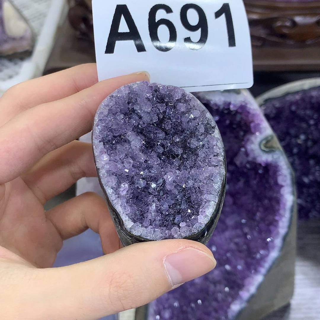 紫晶珠宝半成品未镶嵌691