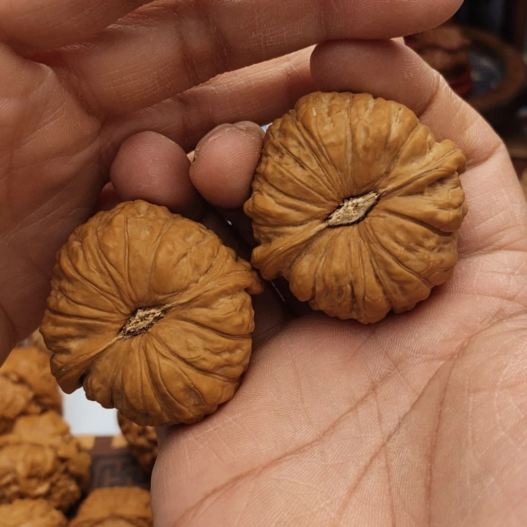 文玩核桃把件上*某46尺 全品南瓜墩 30