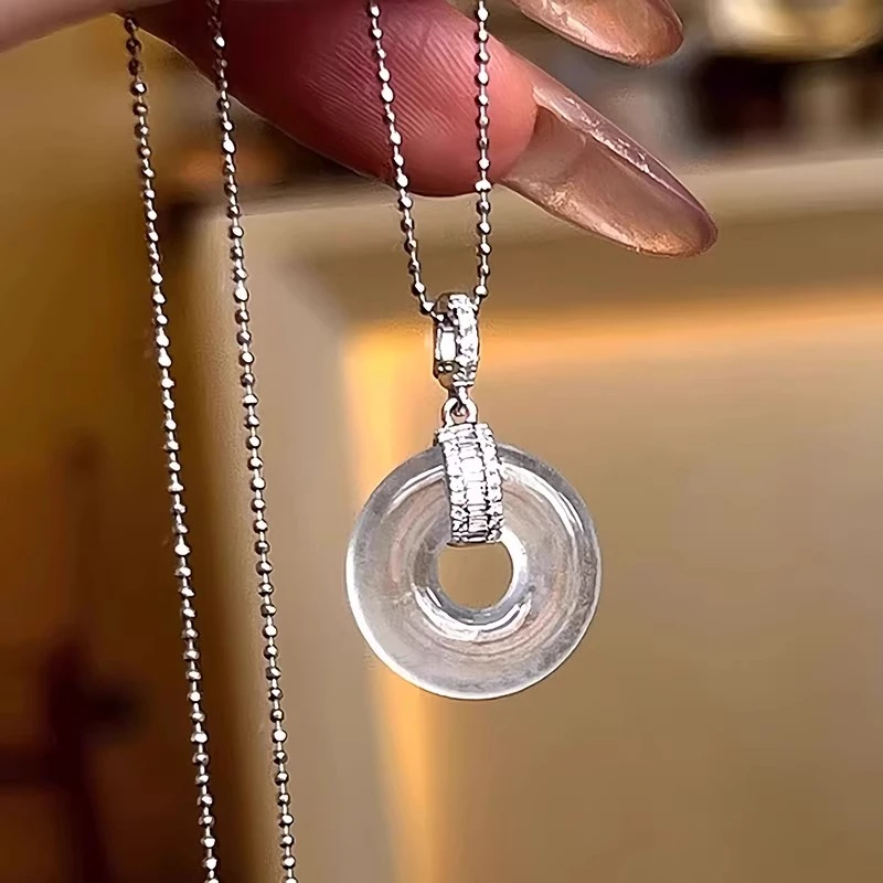 新款diy通孔路路通项链配件螺丝旋钮设计拆卸吊坠扣头万能通用型