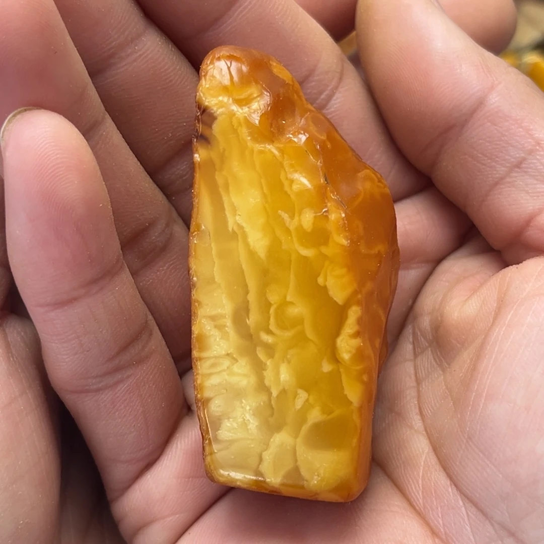 定制琥珀未镶嵌蜜蜡定制天珠