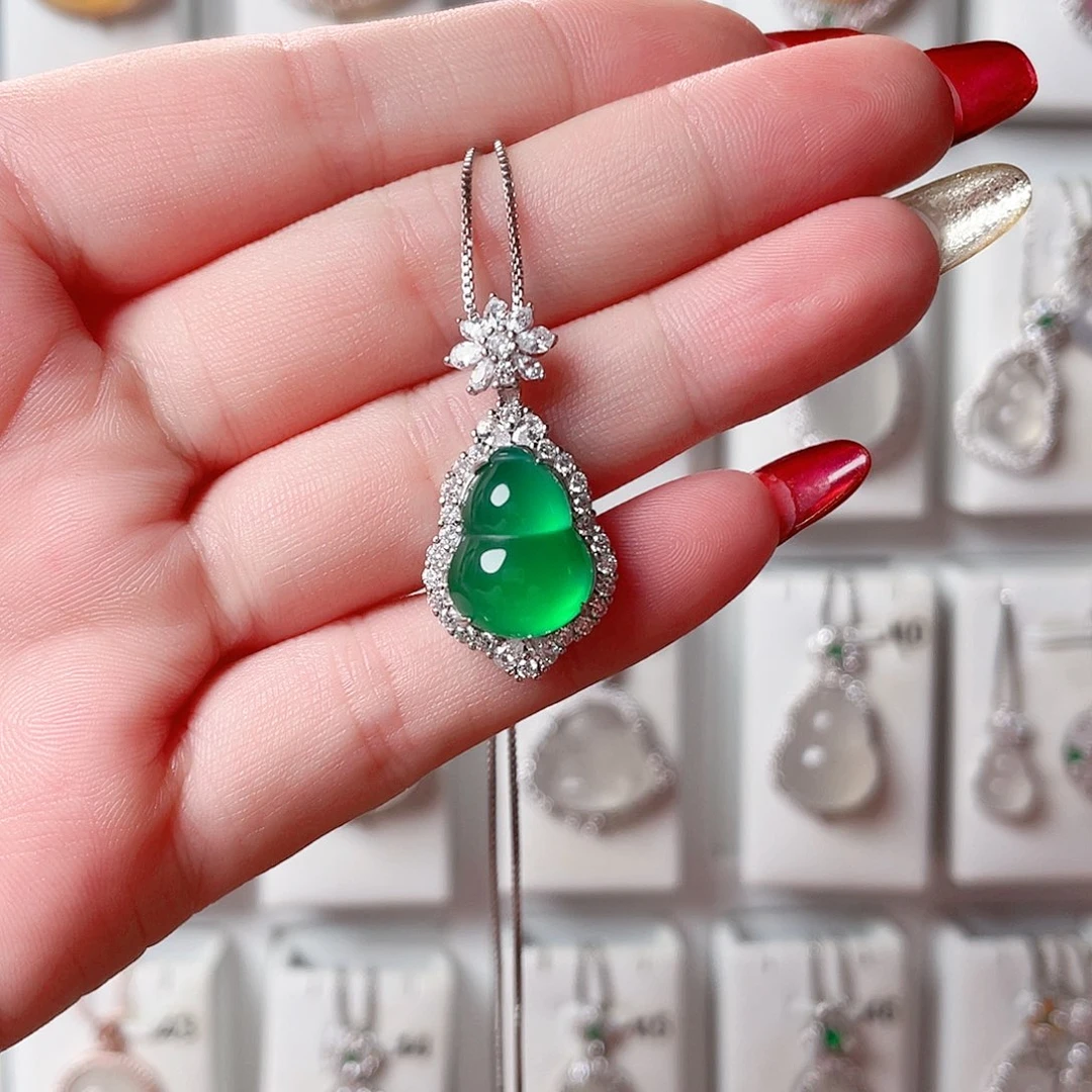 玛瑙/玉髓吊坠(赠链)银S925镶嵌