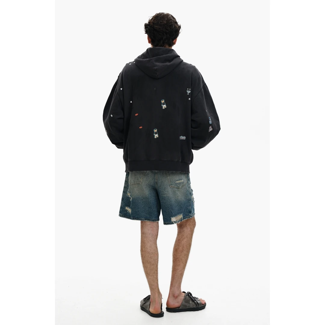 【新品】MASONPRINCE MVP胶囊战损系列 贴纸卫衣套装