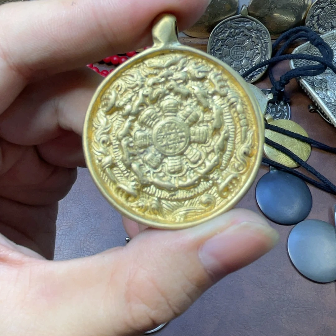 福利黄铜利马铜九宫八卦牌子，一个福利