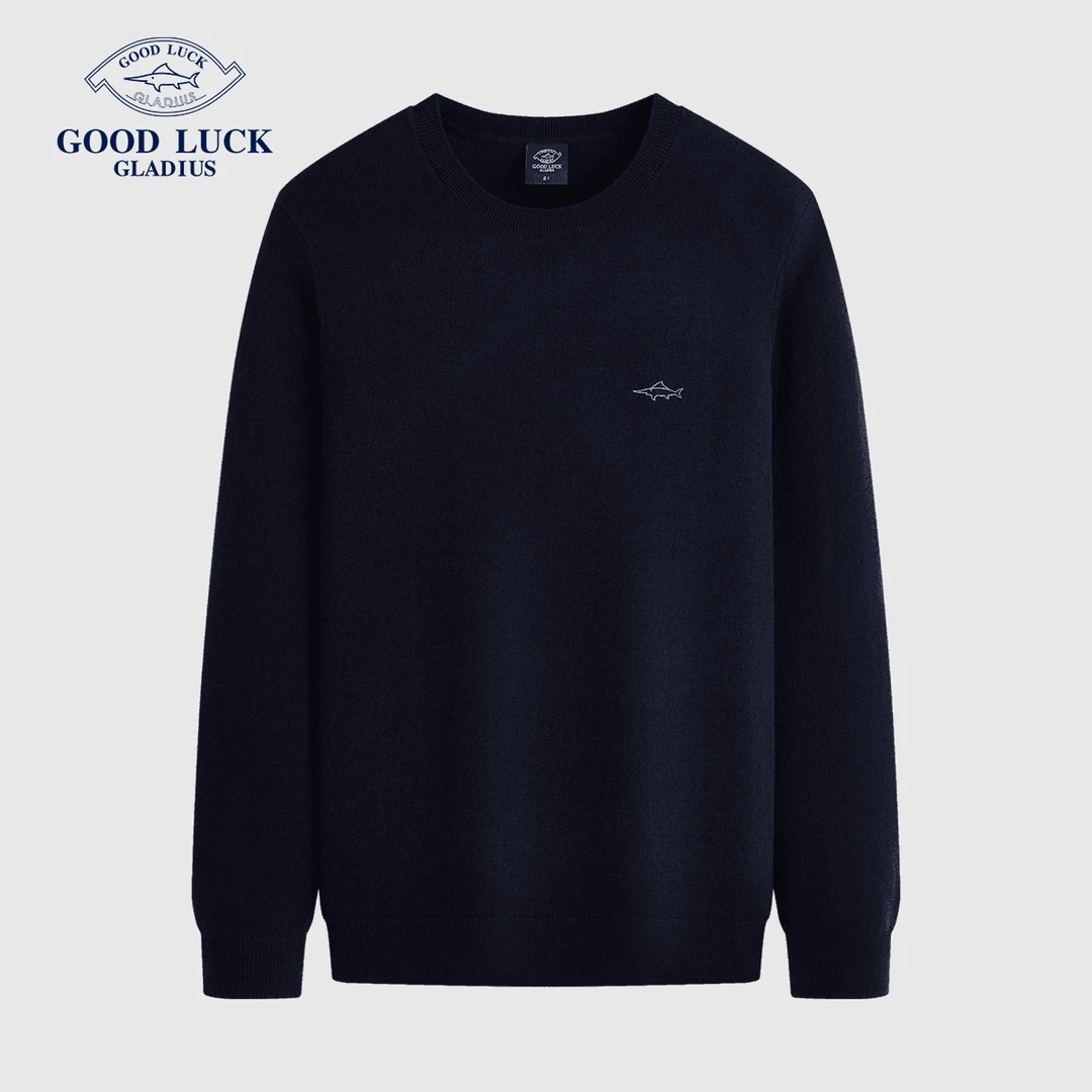 GOOD LUCK德鲨换季羊毛衫柔软舒适日常保暖内搭上衣-L2T43205