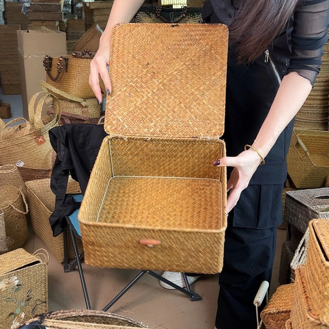 草编草编包/草编收纳盒微瑕疵