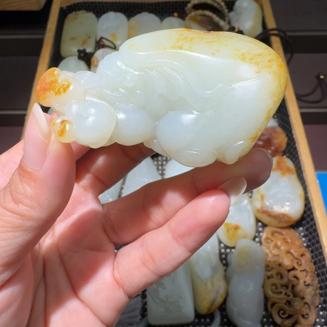 和田玉未镶嵌吊坠(不含链)