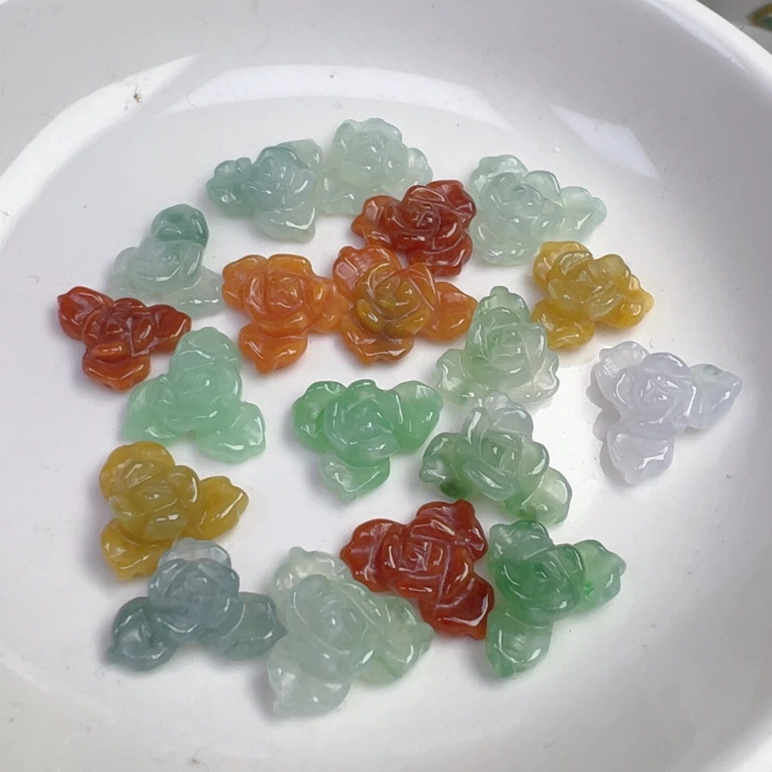 翡翠散珠立体花花一朵