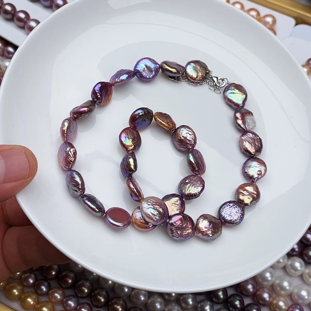 淡水珍珠颈饰银S925镶嵌