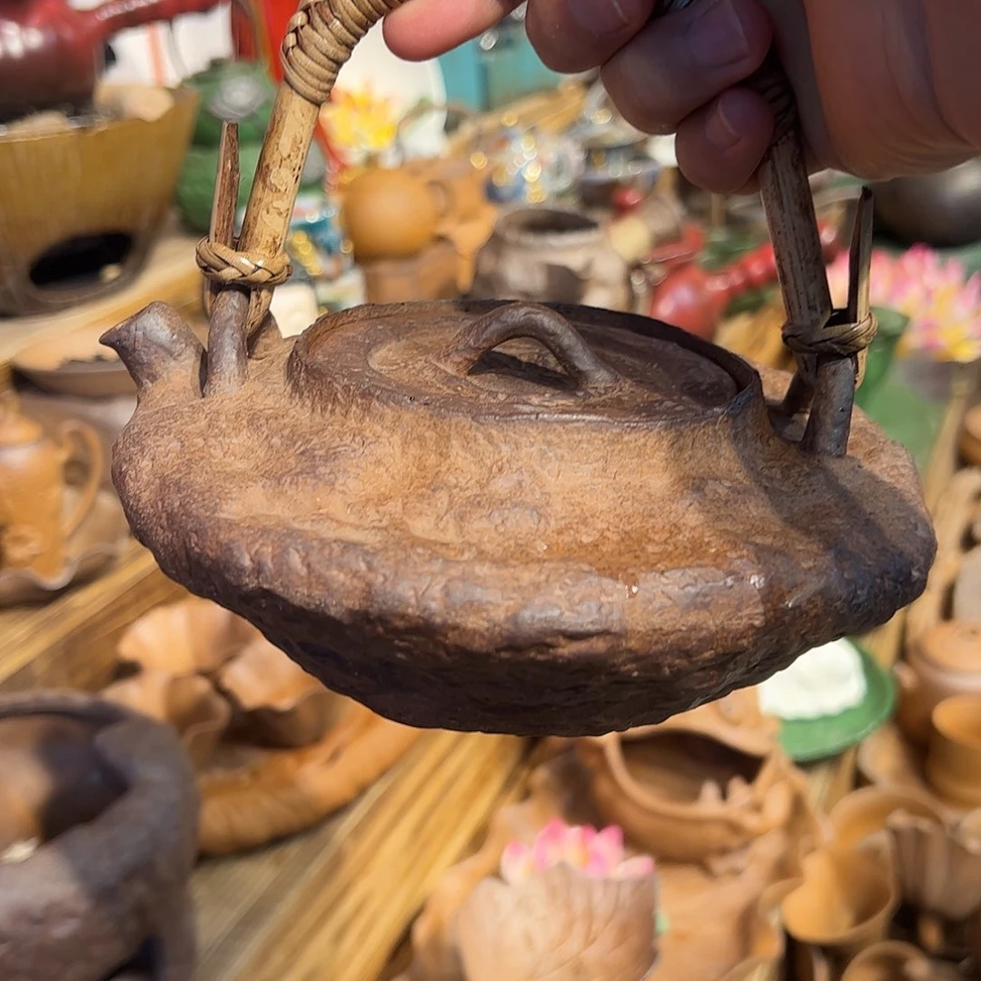 可以养的粗陶原矿老岩泥茶器