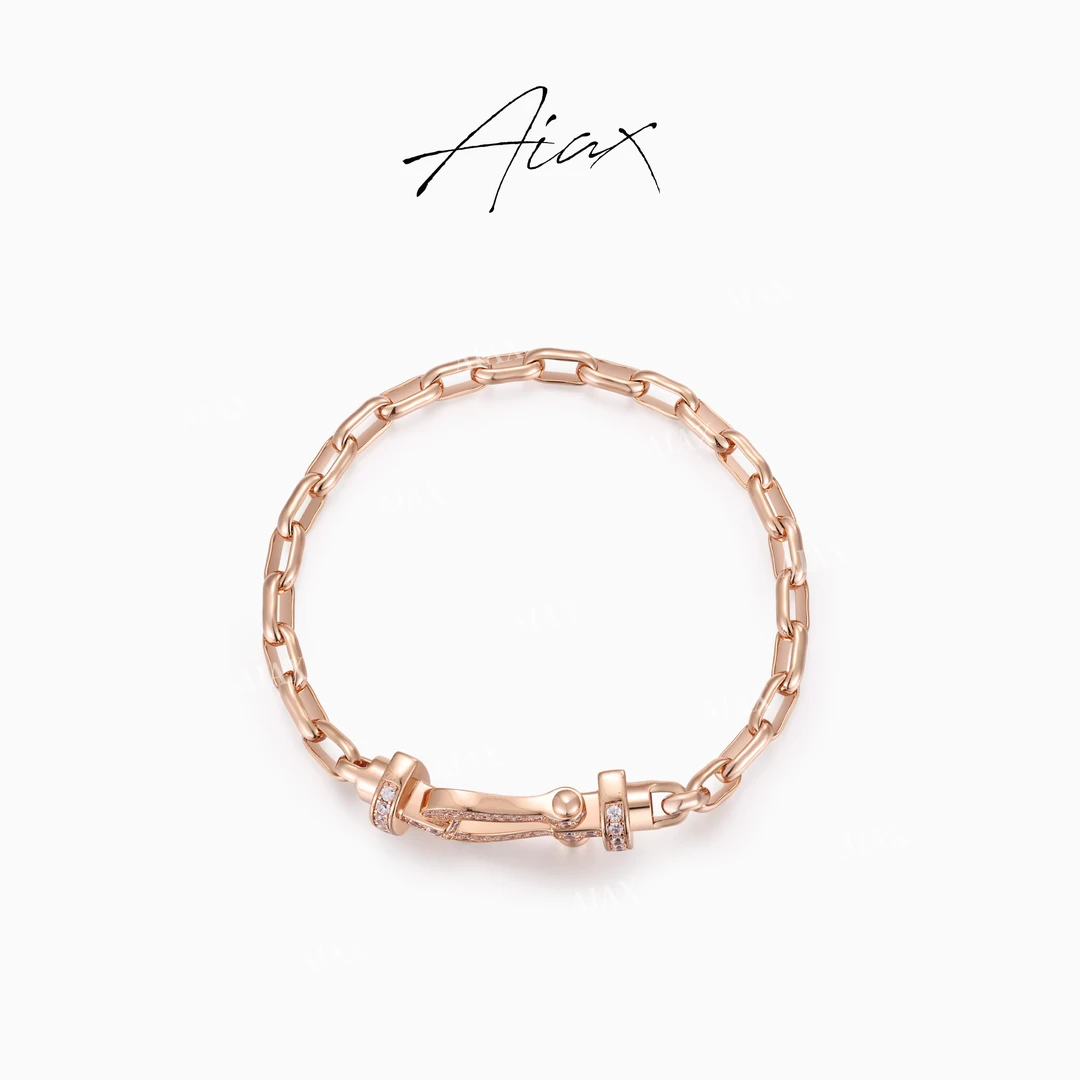 AIAX 镀K金 设计师法式时尚百搭精致气质简约手链TSS7277