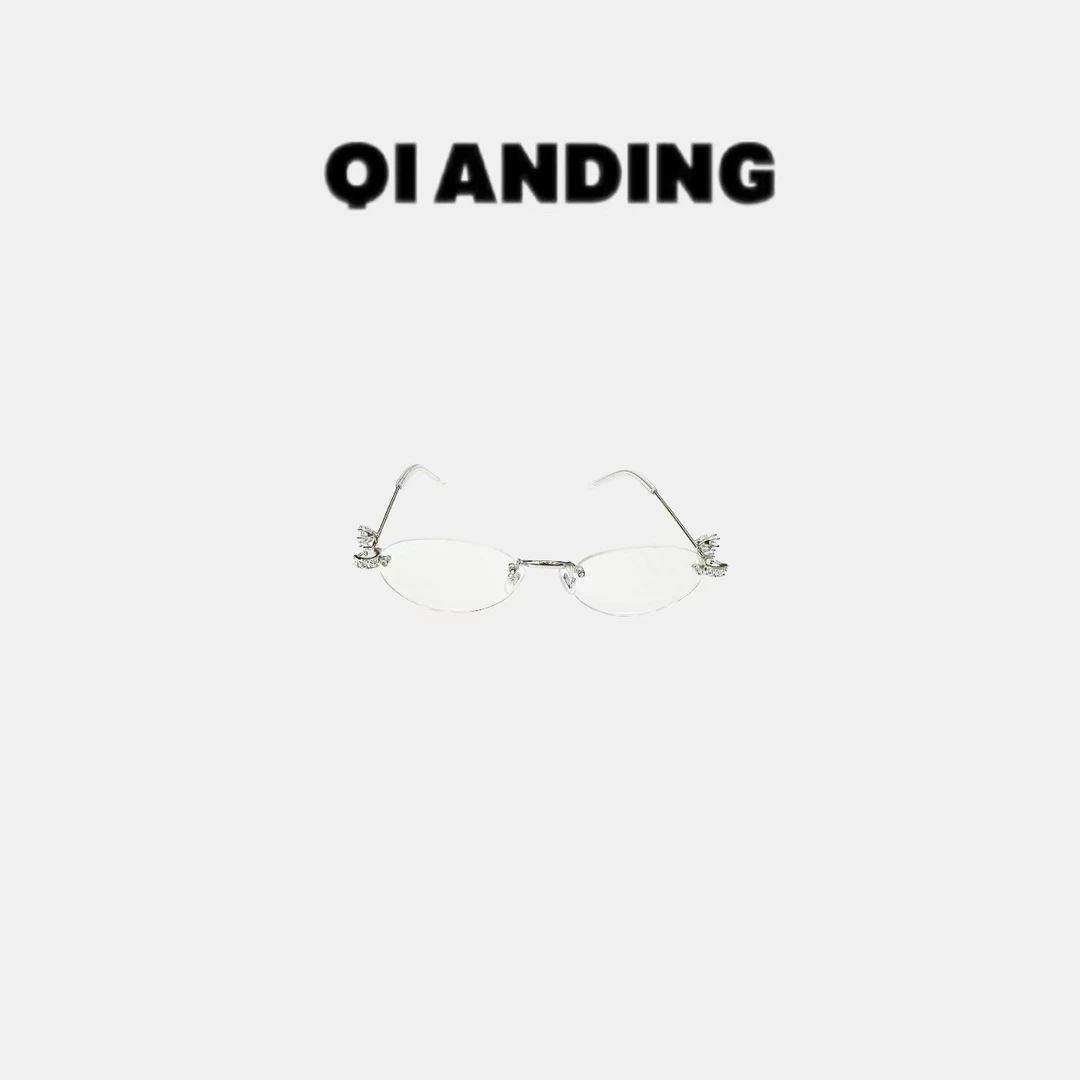 2025新款时尚无边框显脸小百搭女式眼镜25540