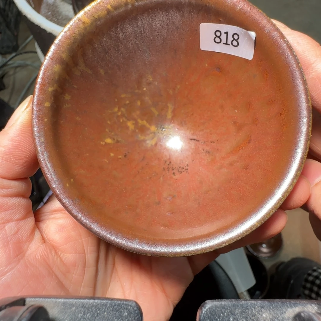 柴烧建盏茶盏茶杯818