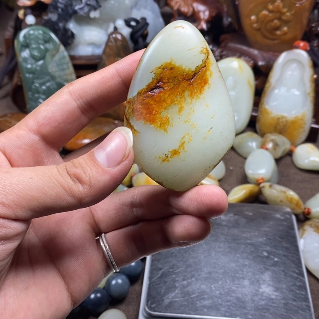 和田玉未镶嵌挂件