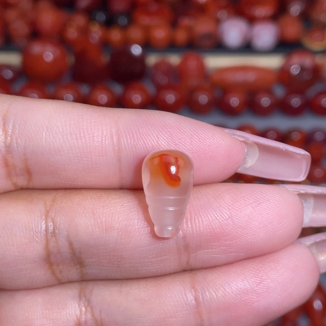 南红玛瑙未镶嵌川料冰飘三通