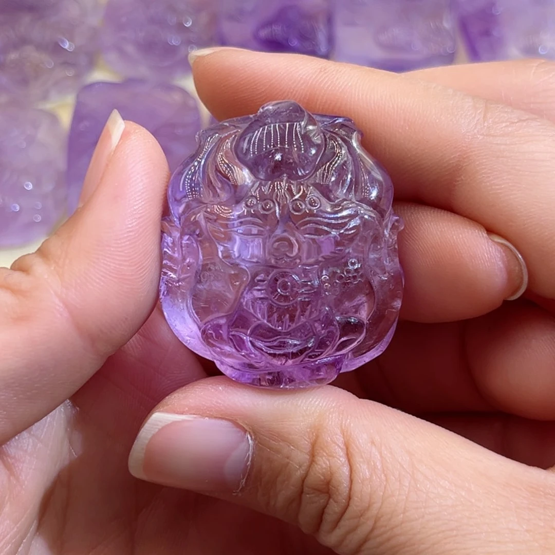 紫晶颈饰未镶嵌南**六紫水九尾13