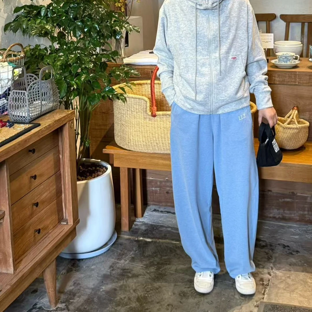 luluzou蓝色卫裤