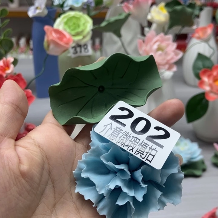 想***雪陶瓷手工制作陶瓷花