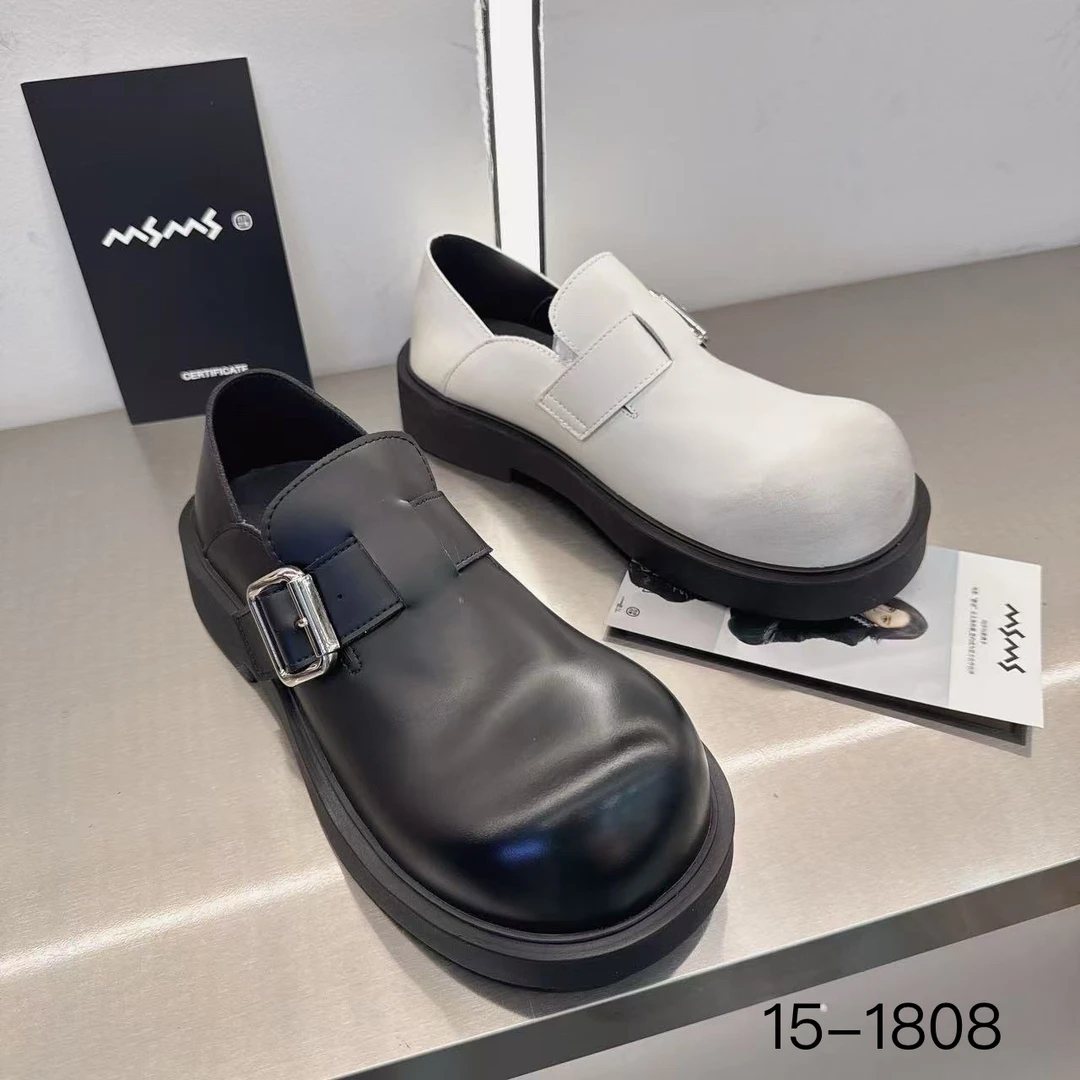玛莎玛索春季新款15-1808方根时尚百搭休闲厚底两穿乐福鞋女鞋0