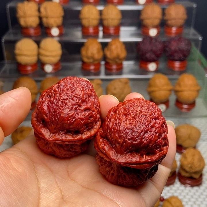 文玩核桃把件七彩罗汉11