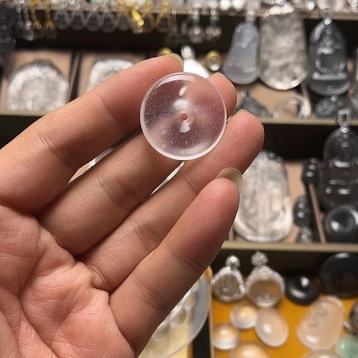 石英质玉平安扣未镶嵌