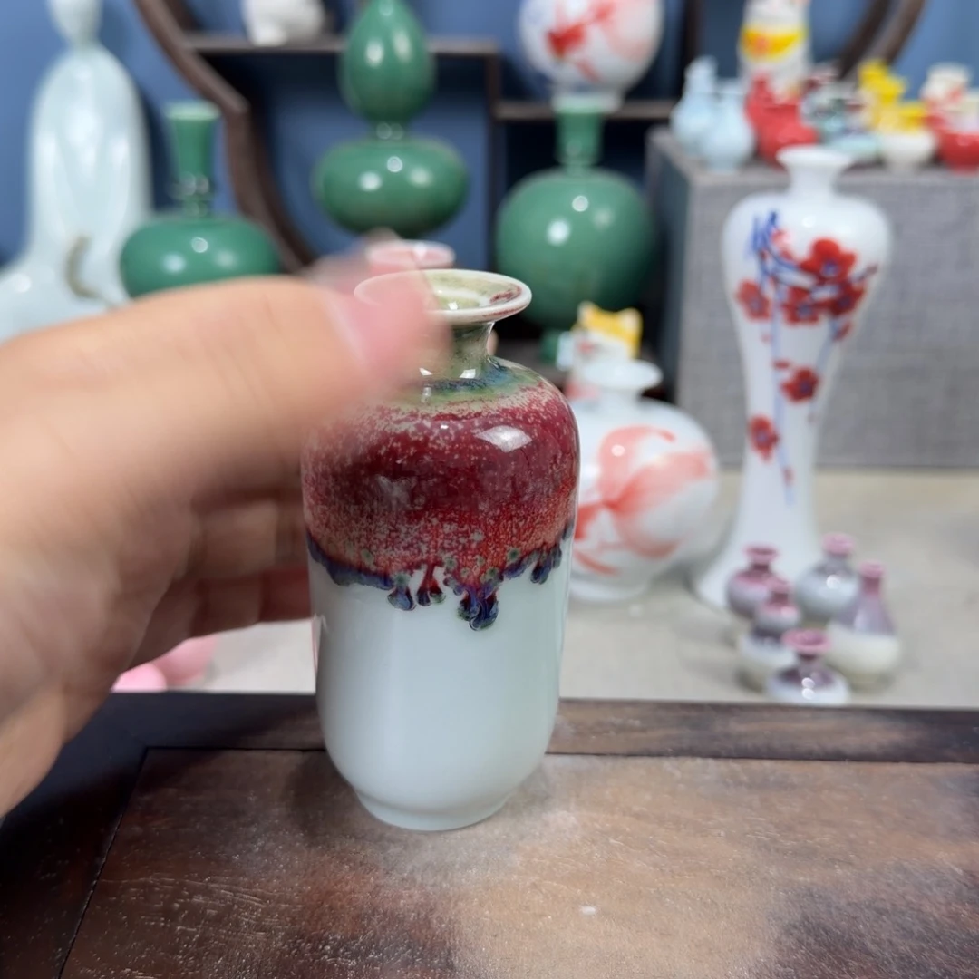 陶瓷手工小花器摆件