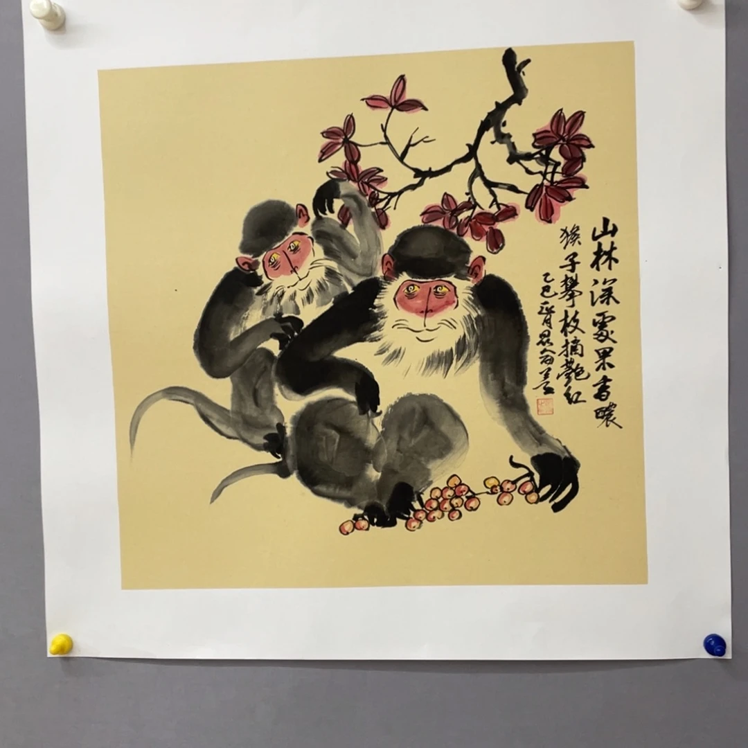 国画艺术家真人手绘