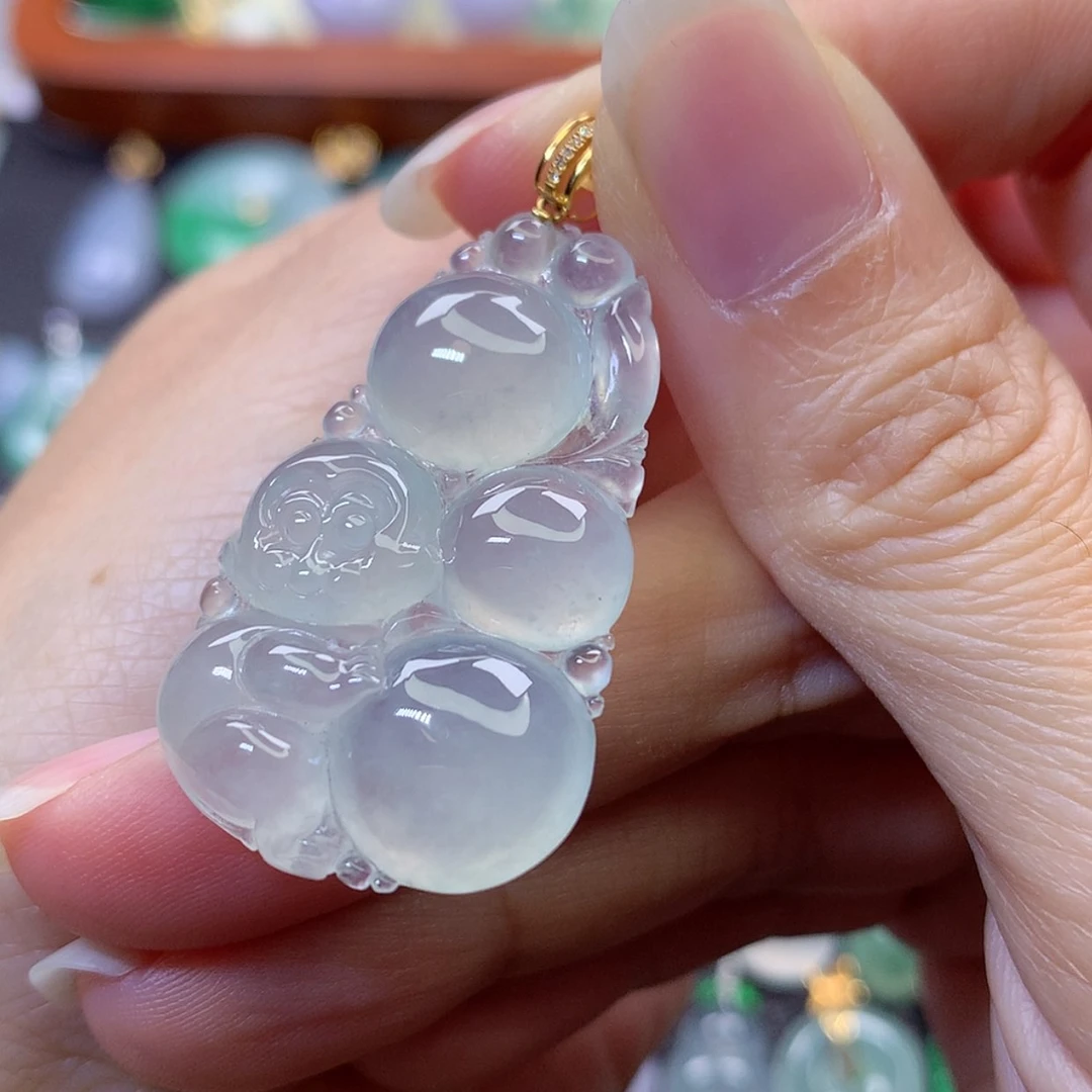 【闪购商品】吊坠(赠链)18K金镶嵌翡翠