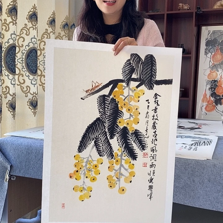 国画纯手绘国画写意作品42*64