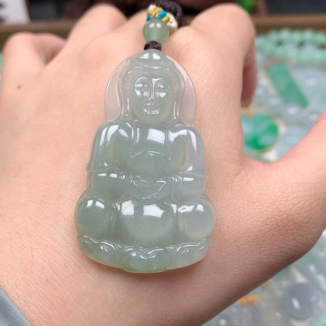 0***4翡翠未镶嵌颈饰观音