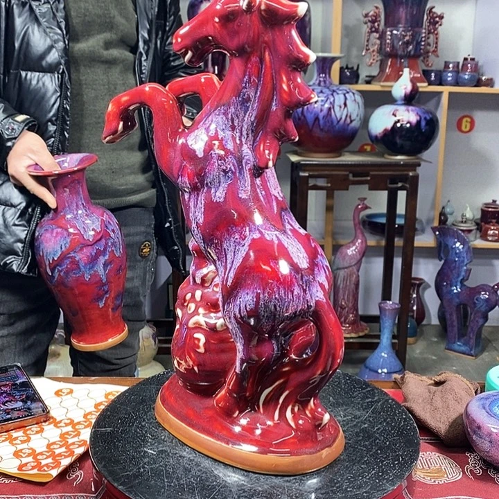瓶中国神垕精品钧瓷