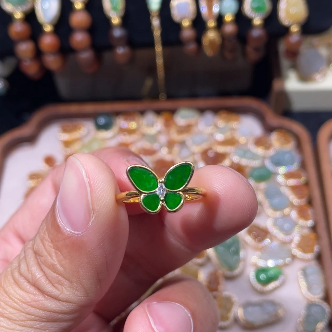 翡翠银S925镶嵌颈饰