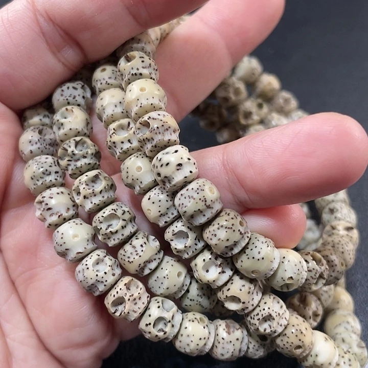 把件星月菩提雕刻小骷髅120颗