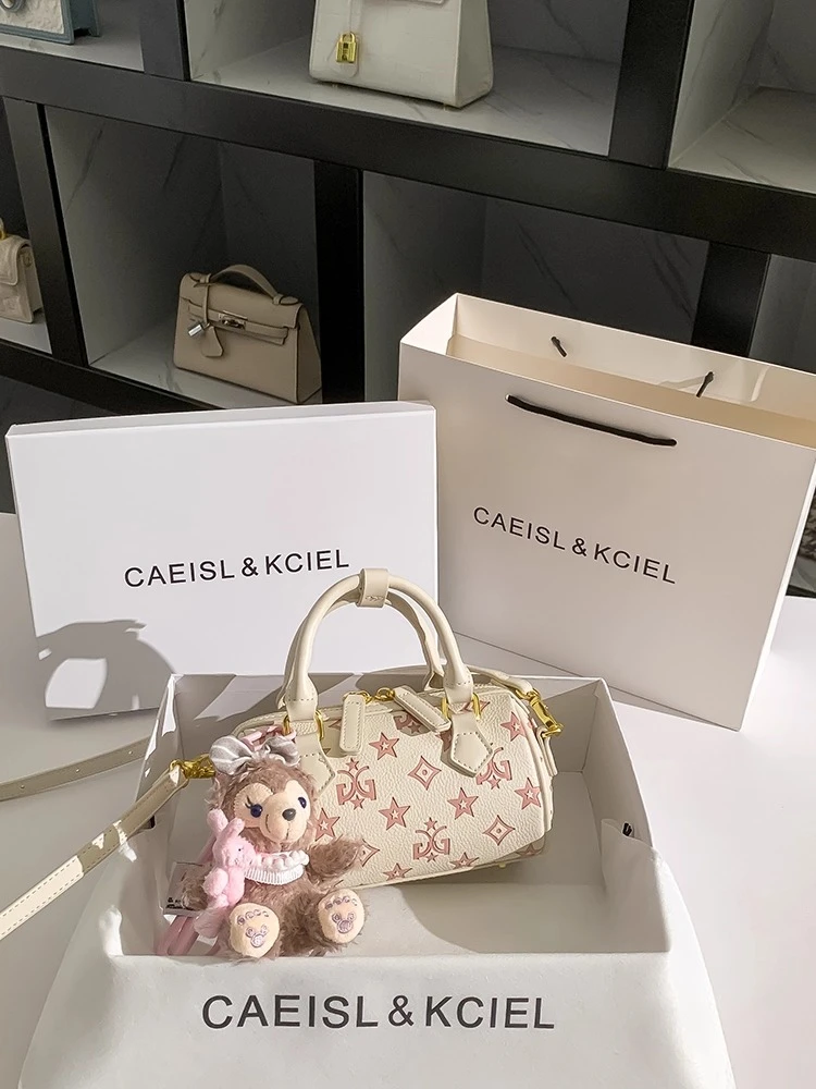 CAEISL&KCIEL小众高级感爆款玩偶波士顿枕头包2025新款手提斜挎包