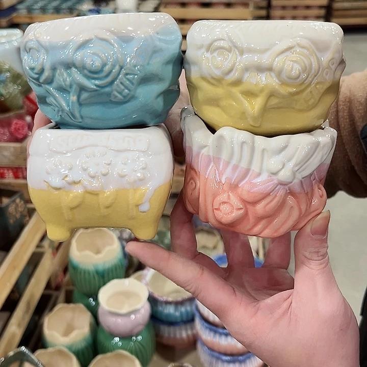 陶瓷陶瓷多肉植物花盆