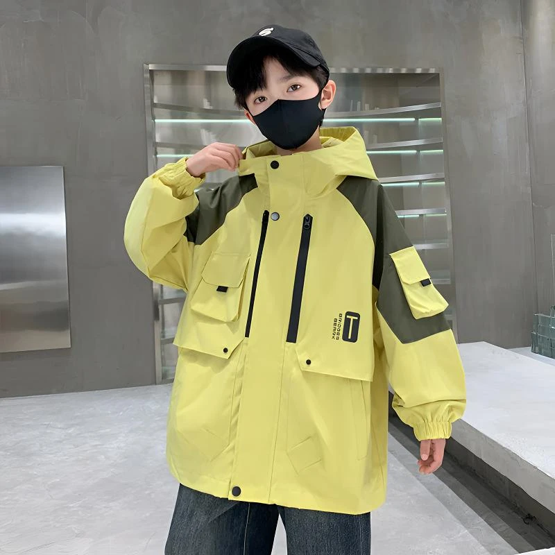 男童外套春秋款儿童新款童装中大童风衣秋装帅气男孩秋季衣服夹克