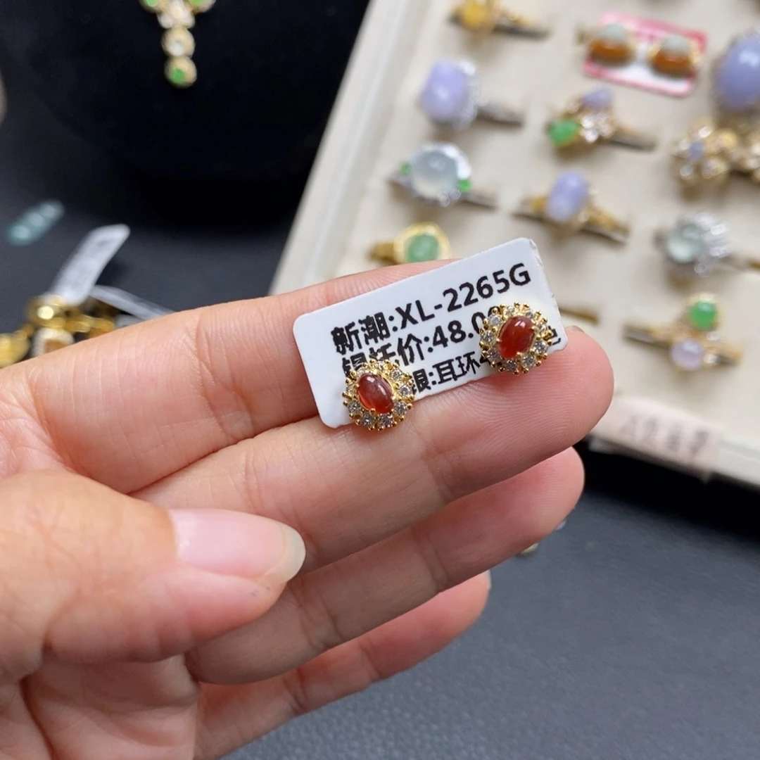 翡翠银S925镶嵌戒指