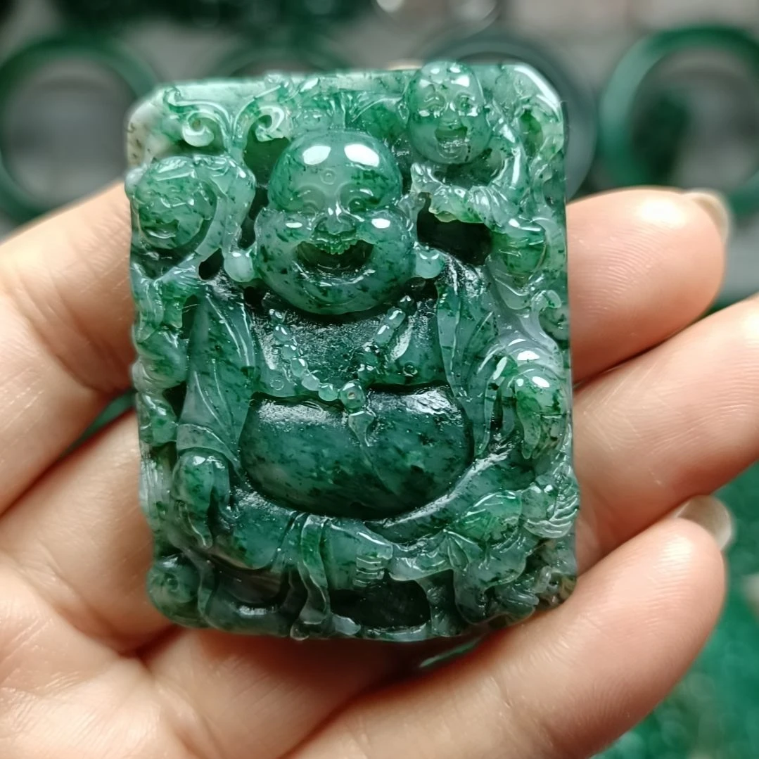 独山玉佛公未镶嵌