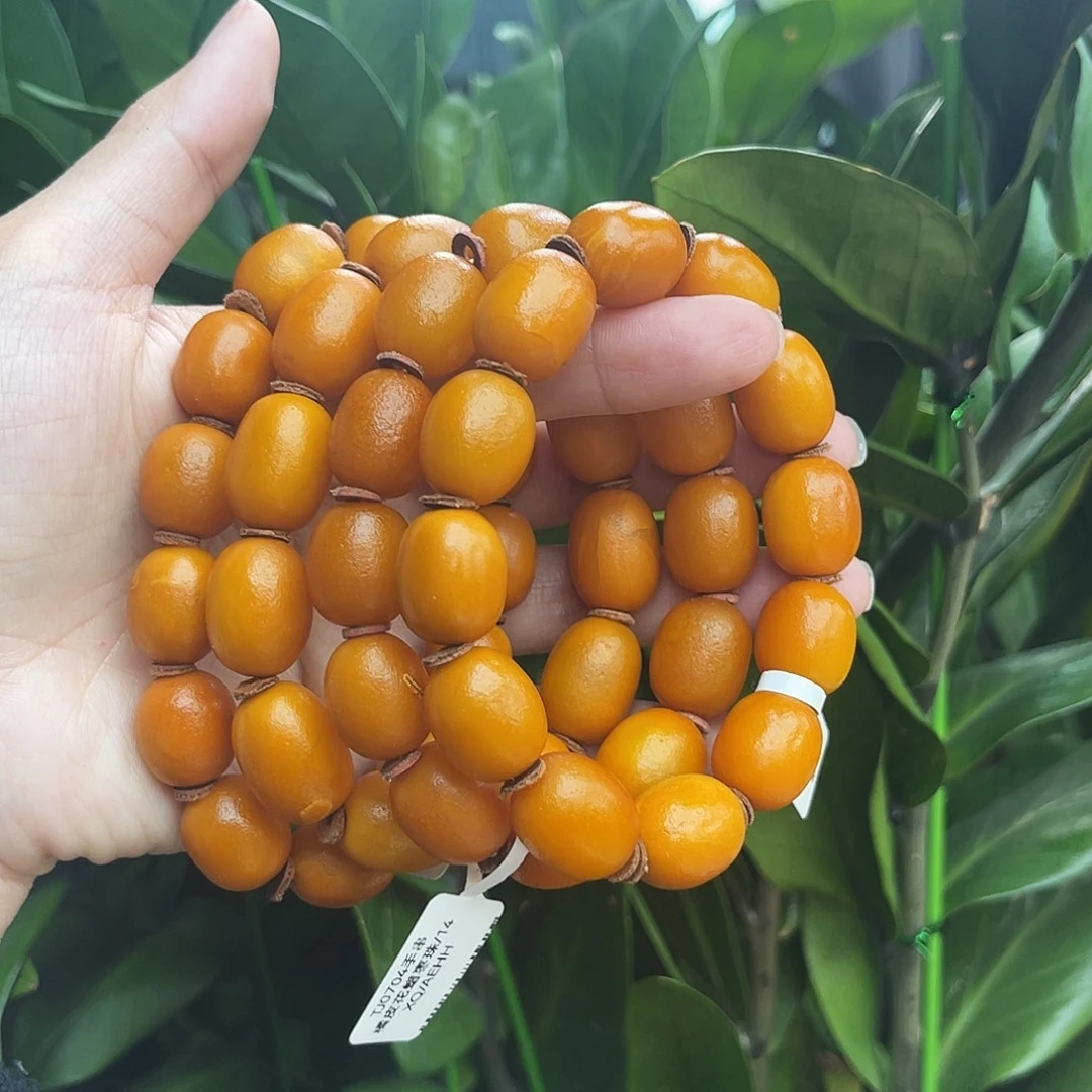 琥珀未镶嵌手链14m多样性发其一