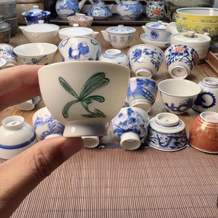 青花瓷器杯子茶具好